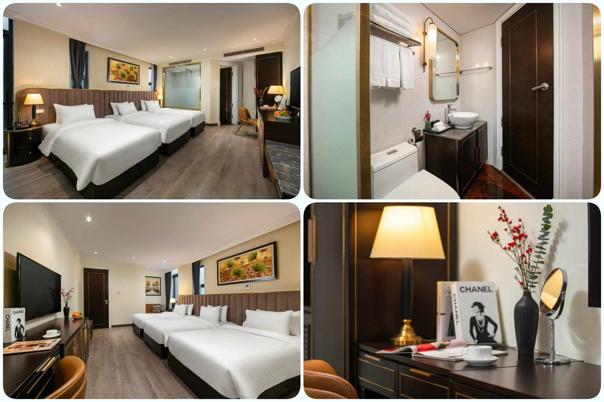 Không gian tại phòng family của San Palace Hotel 